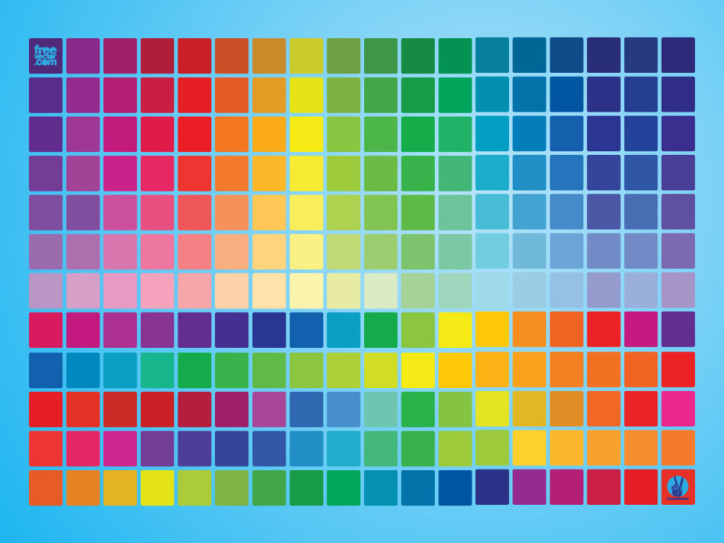 Color swatch palette guide Royalty Free Vector Image