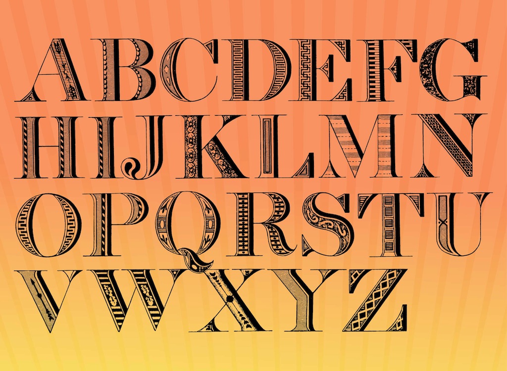 retro typeface